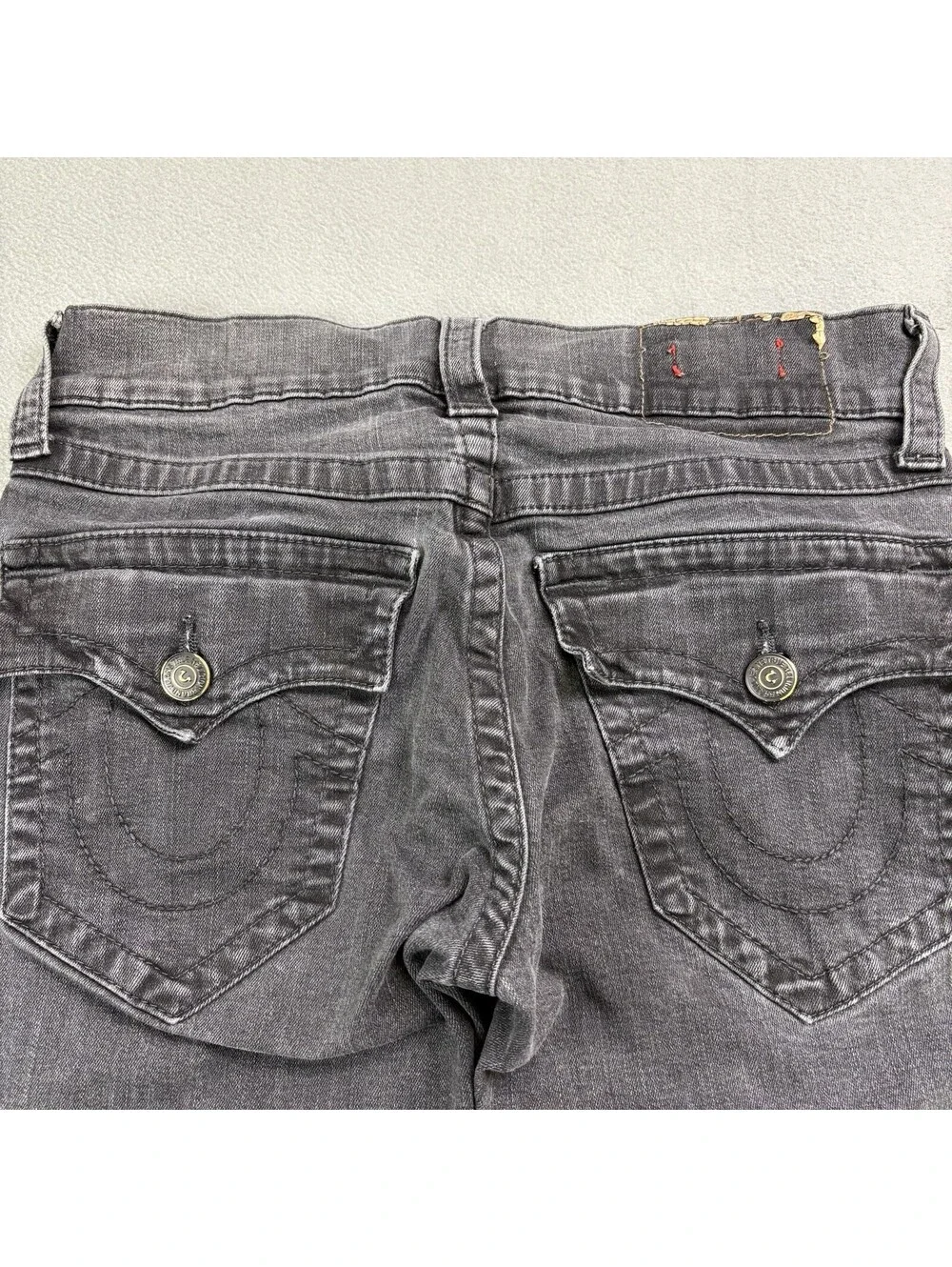 Vintage True Religion Rocco Relaxed Skinny Jeans Size 30x30 in. Black